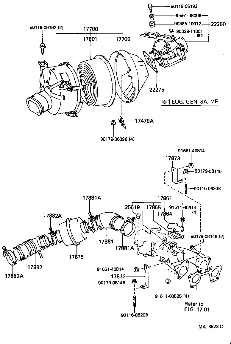 17478-42010 PLATE, LOCK product image