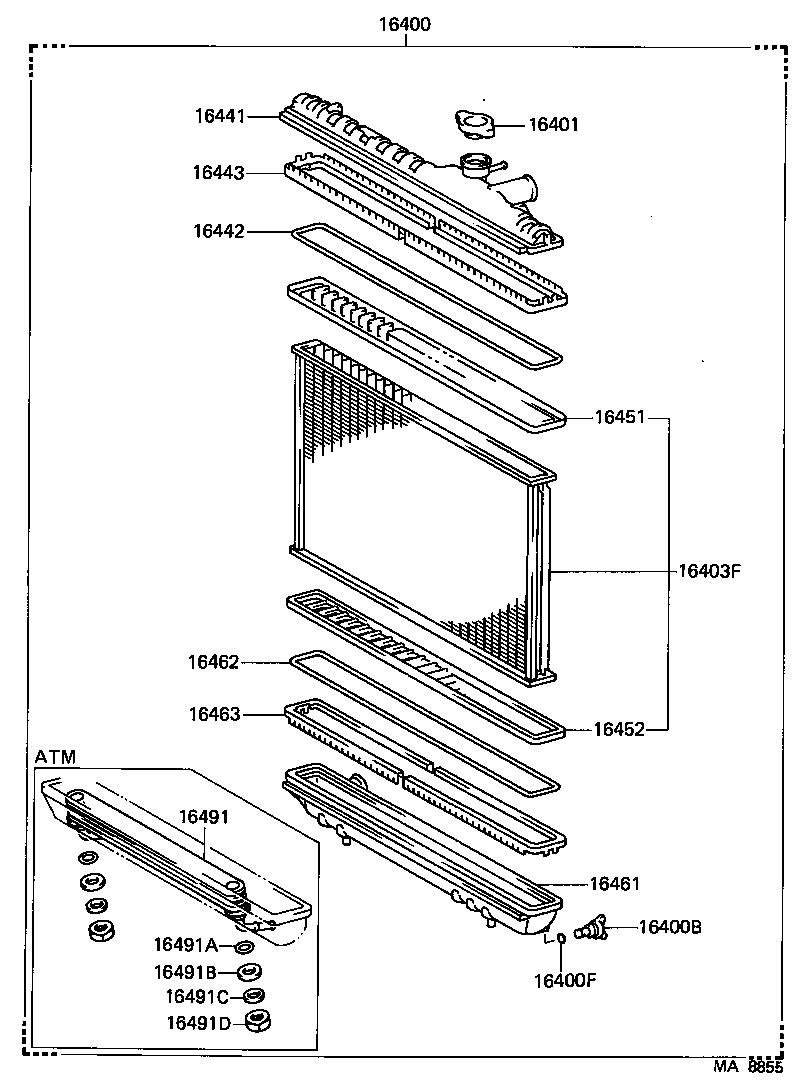 16381-42010 BAR, FAN BELT ADJUSTING product image
