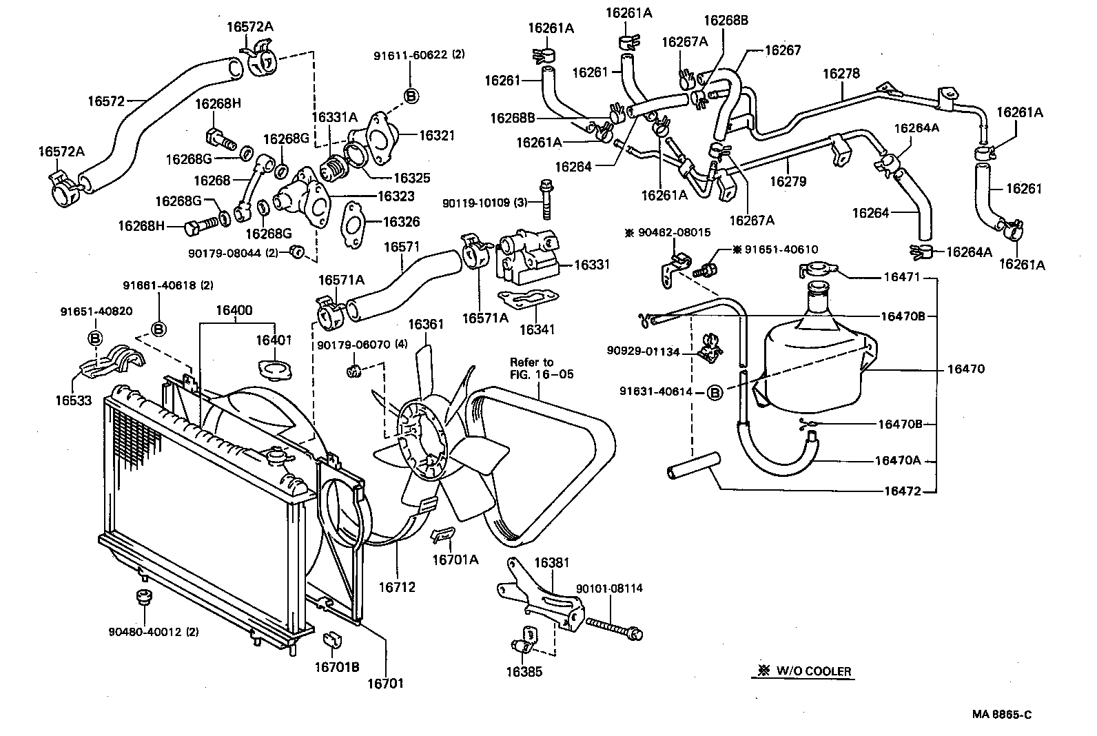 16400-70240 RADIATOR ASSY product image