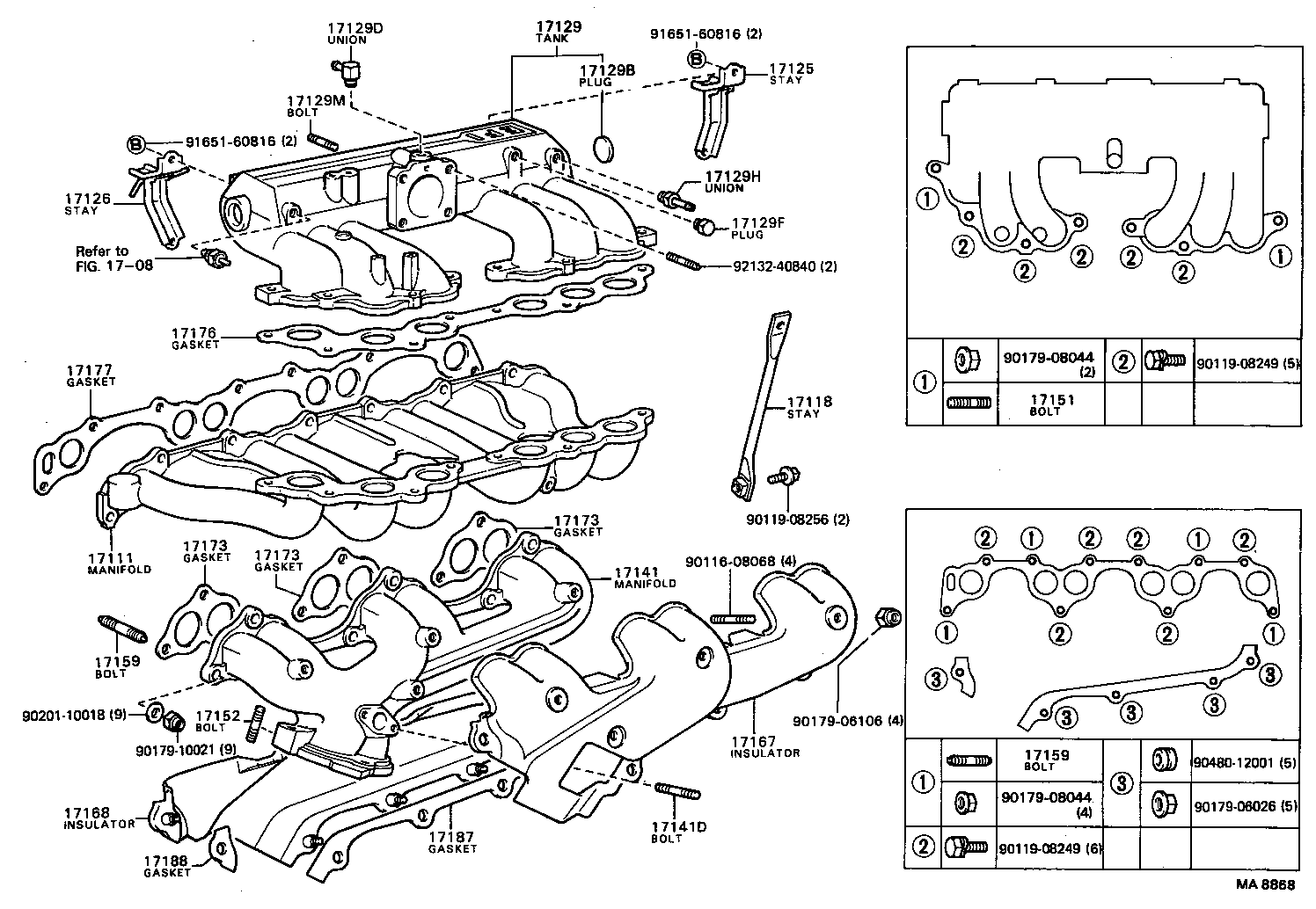 17111-88303 MANIFOLD, INTAKE product image