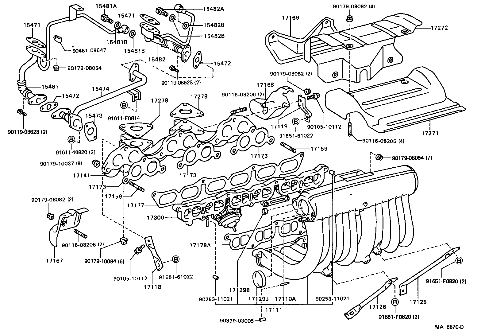 17111-88303 MANIFOLD, INTAKE product image