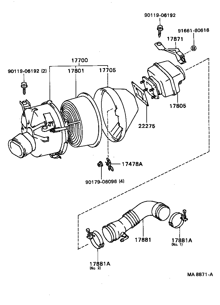 17700-70060 CLEANER ASSY, AIR product image