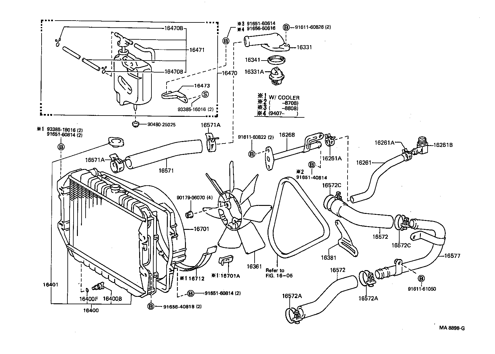 16381-54060 BAR, FAN BELT ADJUSTING product image