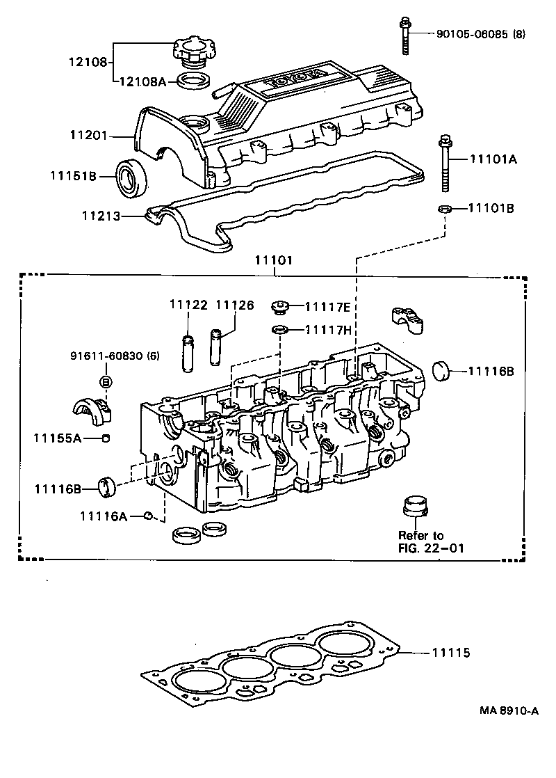 11122-10040 BUSH, INTAKE VALVE GUIDE product image