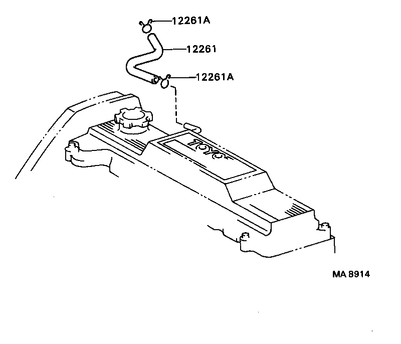 12261-11040 HOSE, VENTILATION product image