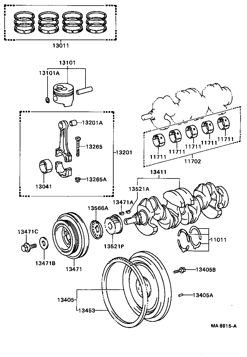 13102-11040 PISTON SUB-ASSY, W/PIN product image