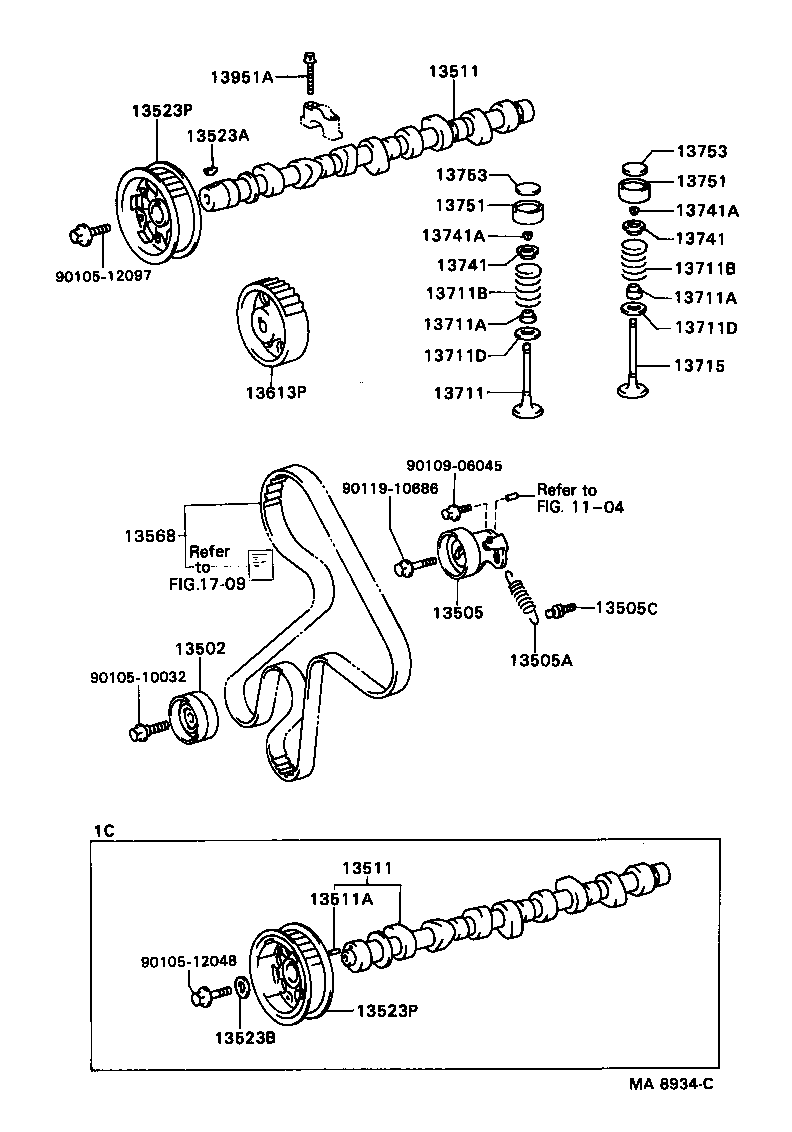 11802-71010 BEARING SET, CAMSHAFT product image