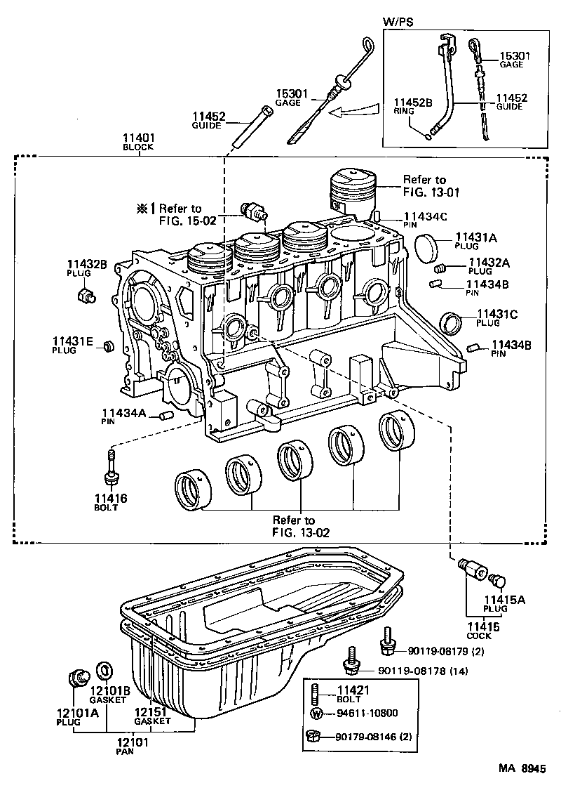 11401-79056 BLOCK SUB-ASSY, CYLINDER product image