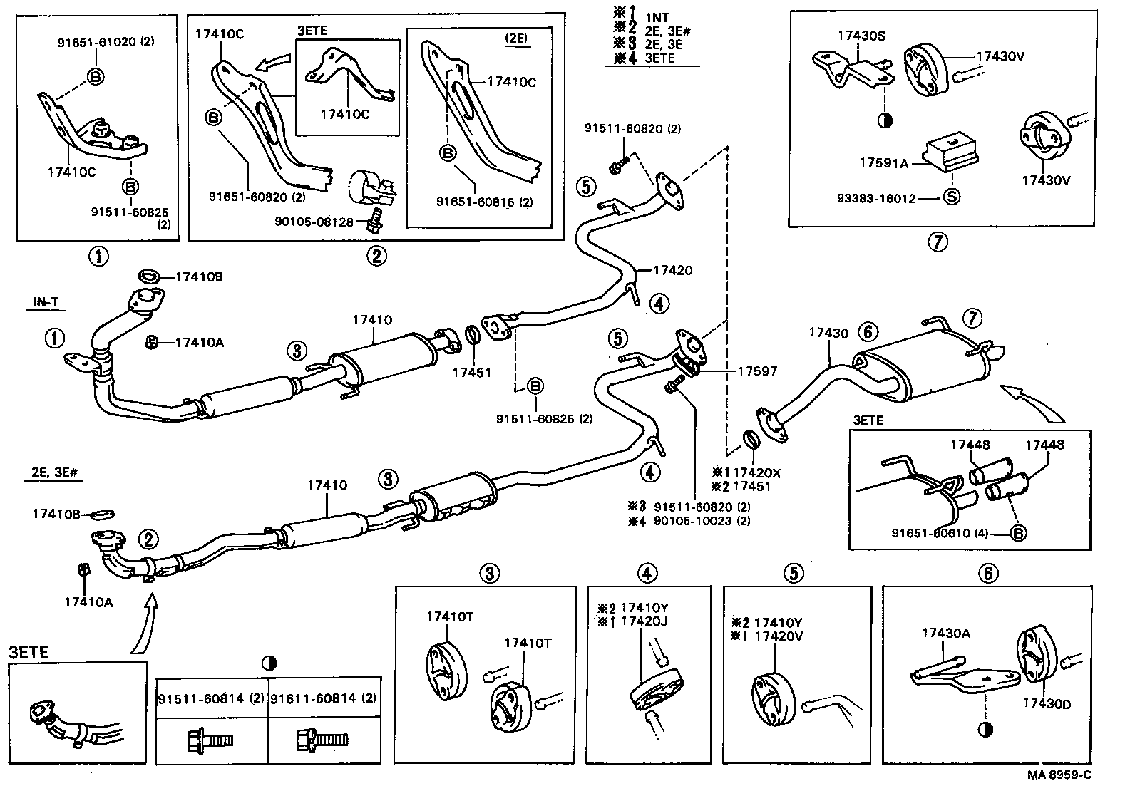 17430-55010 PIPE ASSY, EXHAUST, TAIL product image