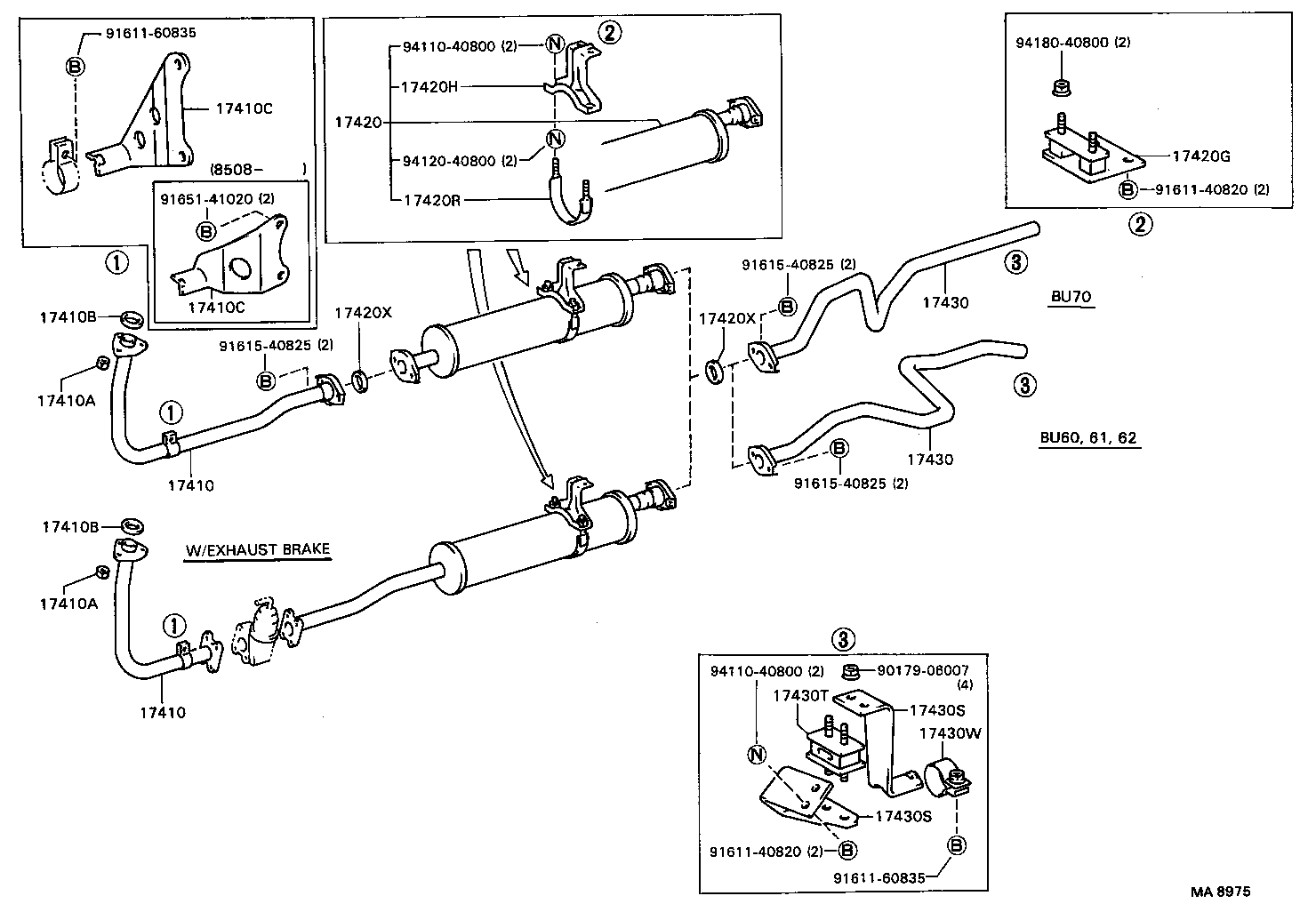 17430-58120 PIPE ASSY, EXHAUST, TAIL product image