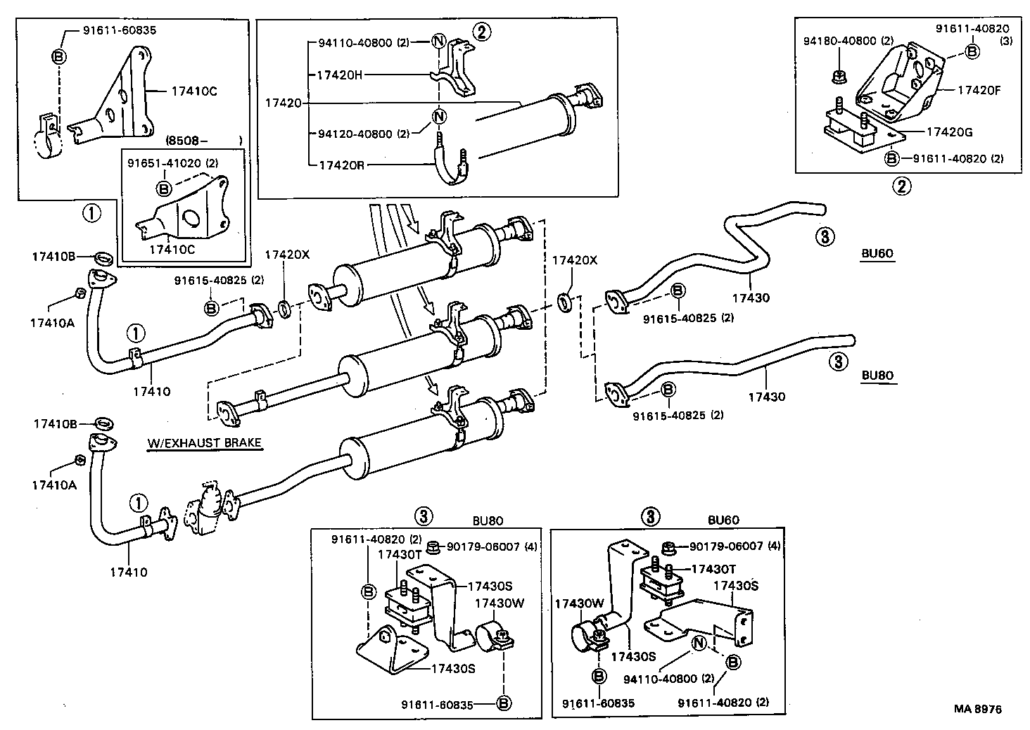 17430-58120 PIPE ASSY, EXHAUST, TAIL product image