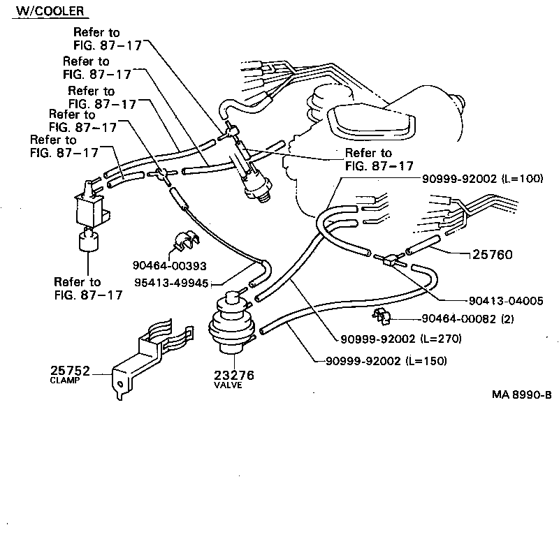 25861-55010 BRACKET, VACUUM SWITCHING VALVE product image