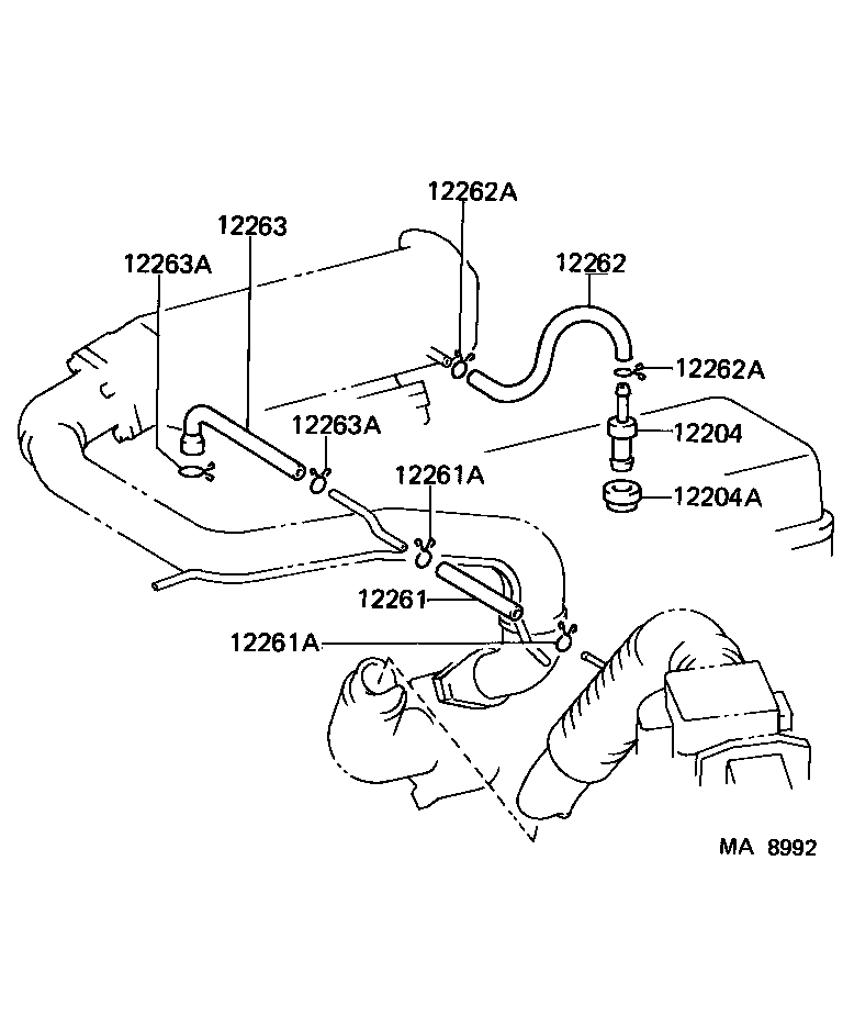 12263-35010 HOSE, VENTILATION product image