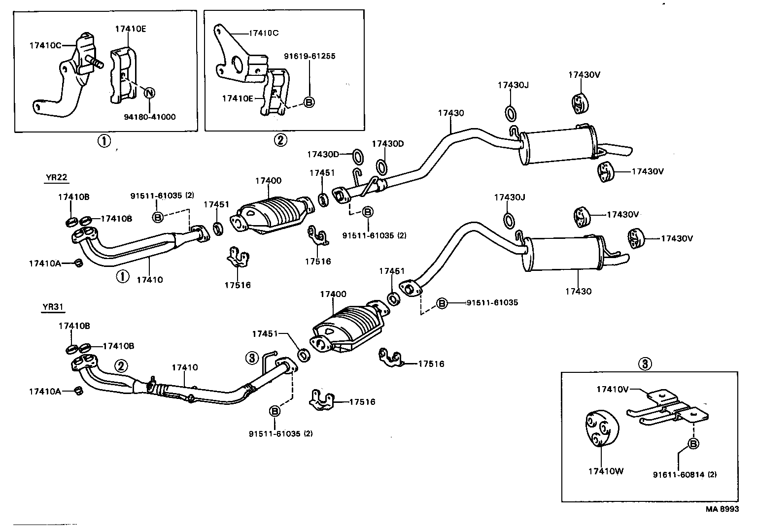17430-72020 PIPE ASSY, EXHAUST, TAIL product image