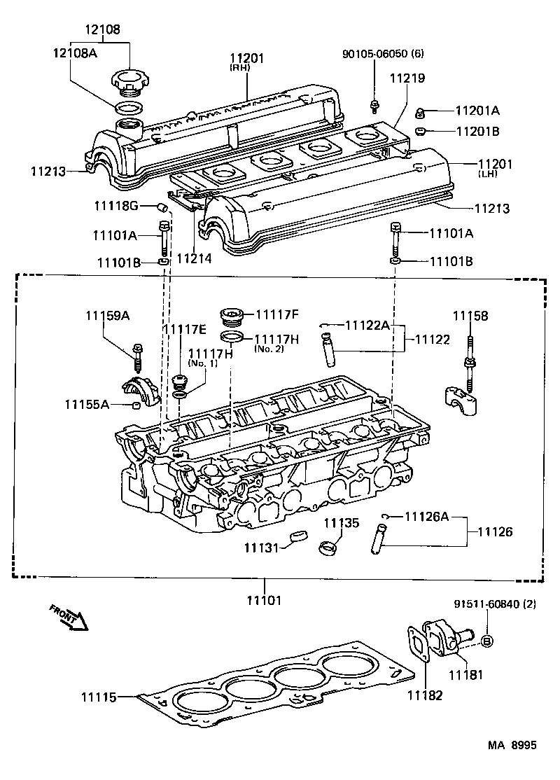 11115-01030 GASKET, CYLINDER HEAD product image