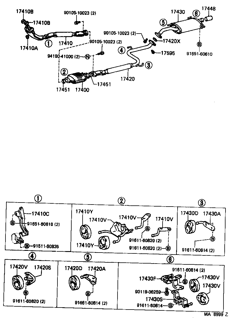 90080-43009 GASKET, EXHAUST PIPE product image