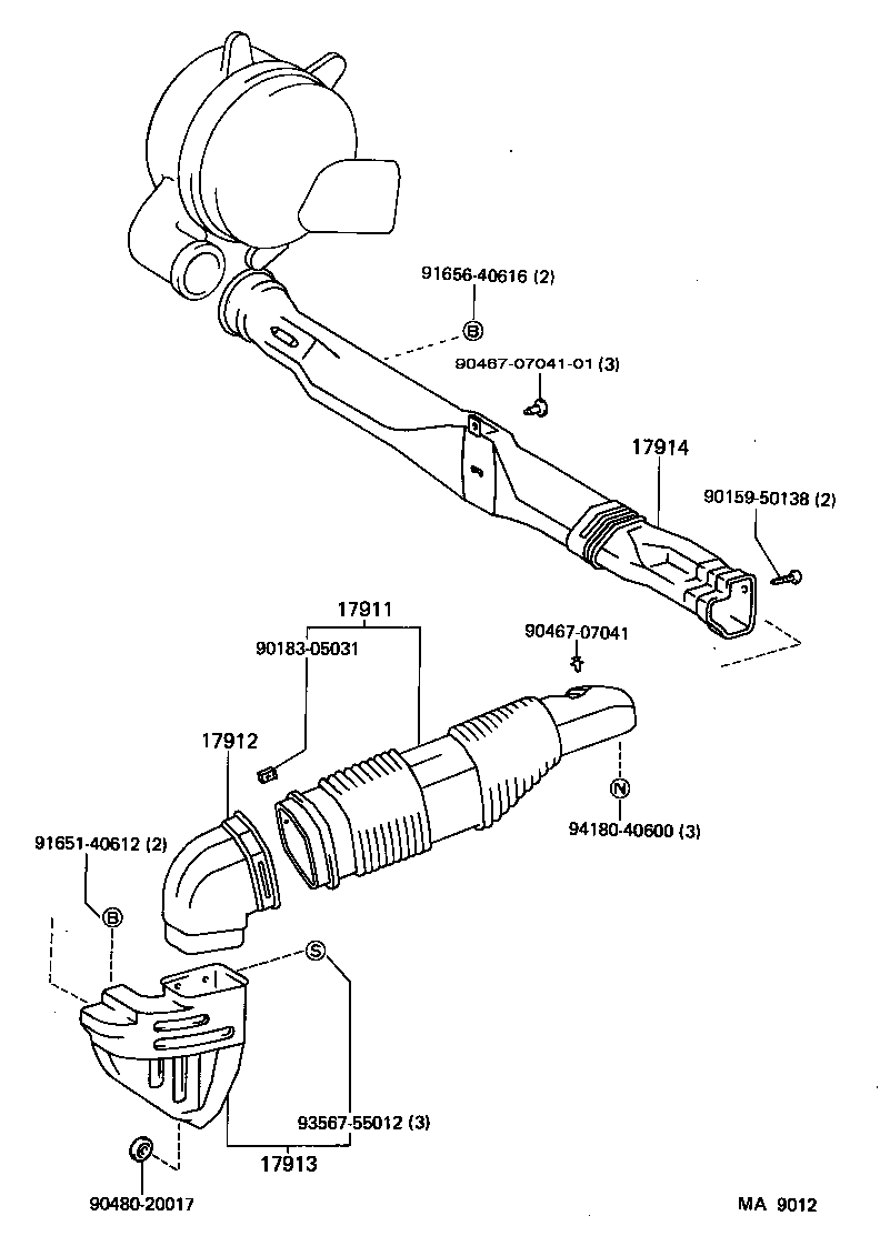 17700-15191 CLEANER ASSY, AIR product image