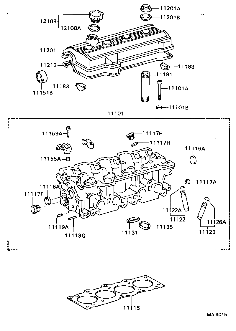 11115-74030 GASKET, CYLINDER HEAD product image