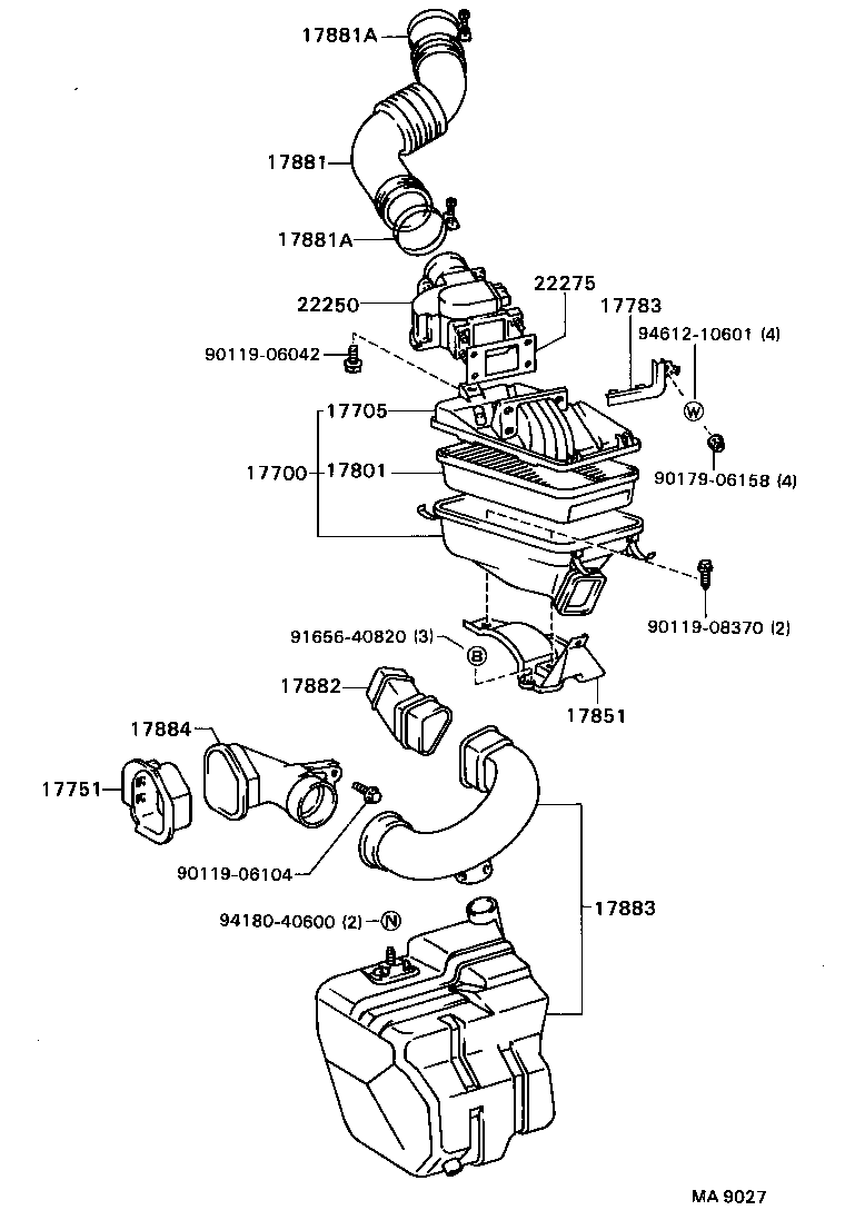 17700-74130 CLEANER ASSY, AIR product image
