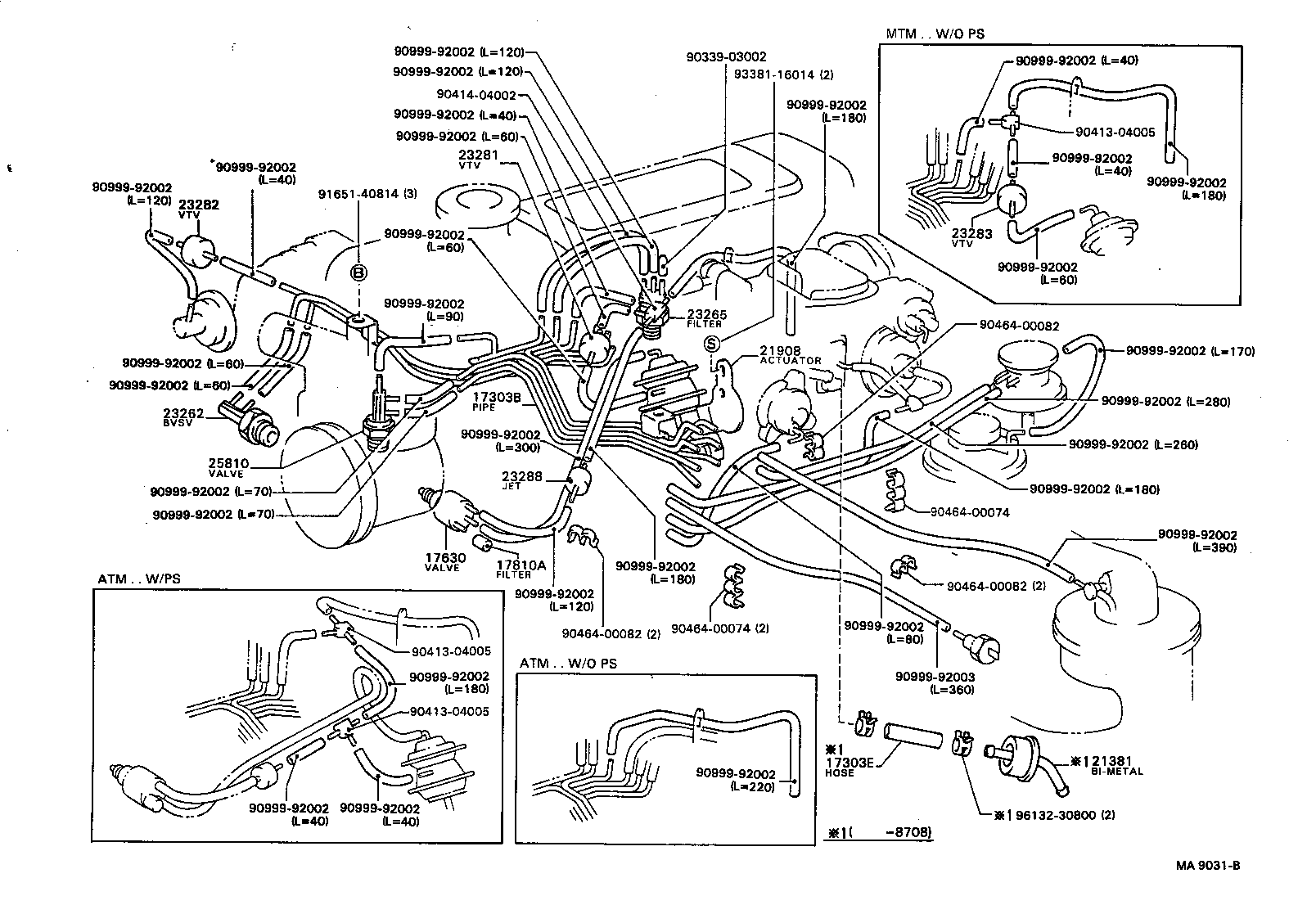 88690-87021 VALVE ASSY, VACUUM SWITCHING product image