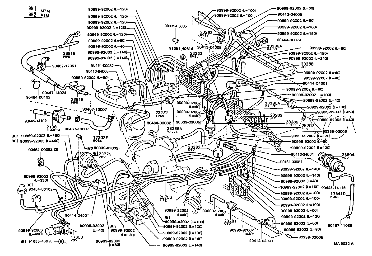 17341-70130 HOSE, NO.1(FOR IDLE-UP) product image