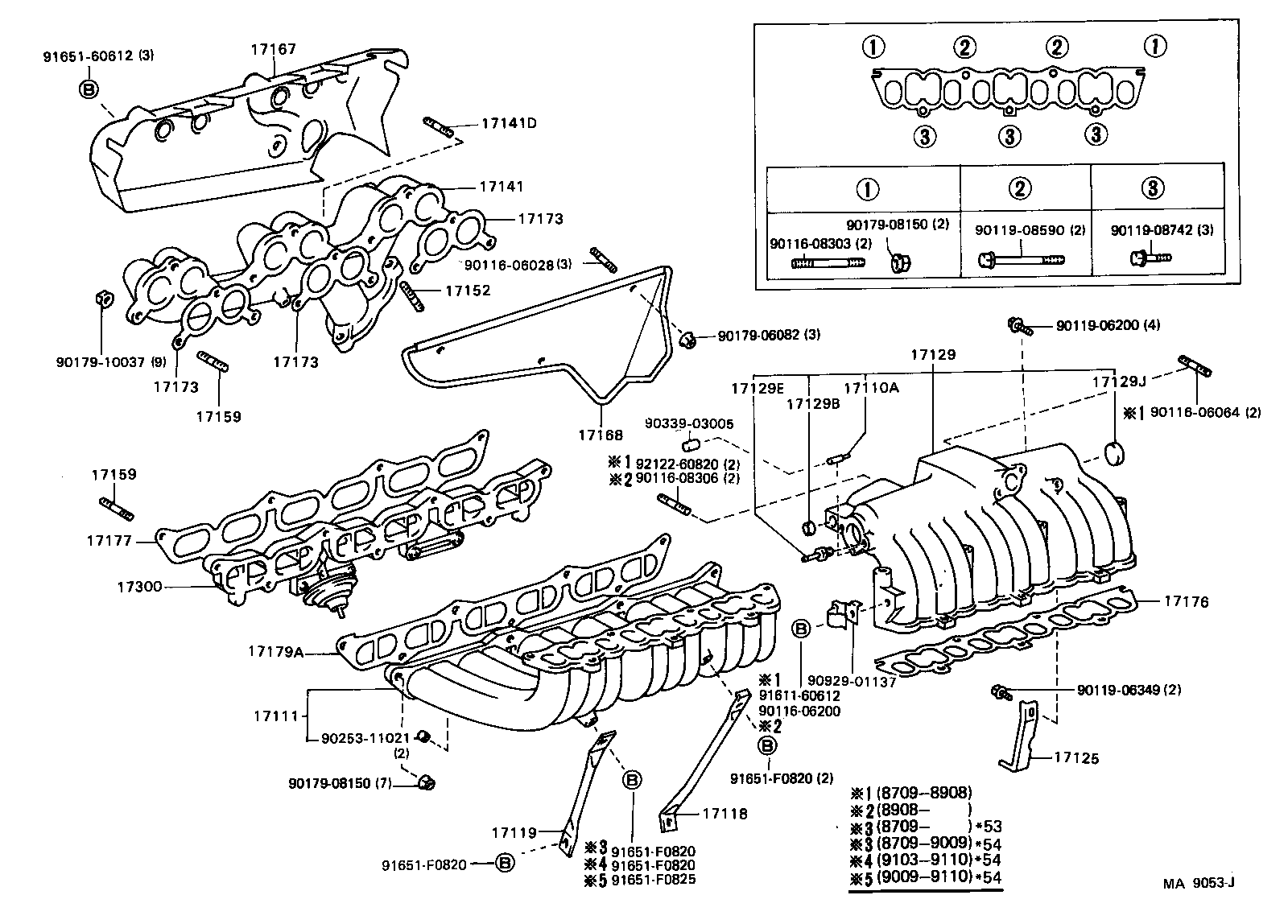 17139-70040 STAY, MANIFOLD, NO.2 product image
