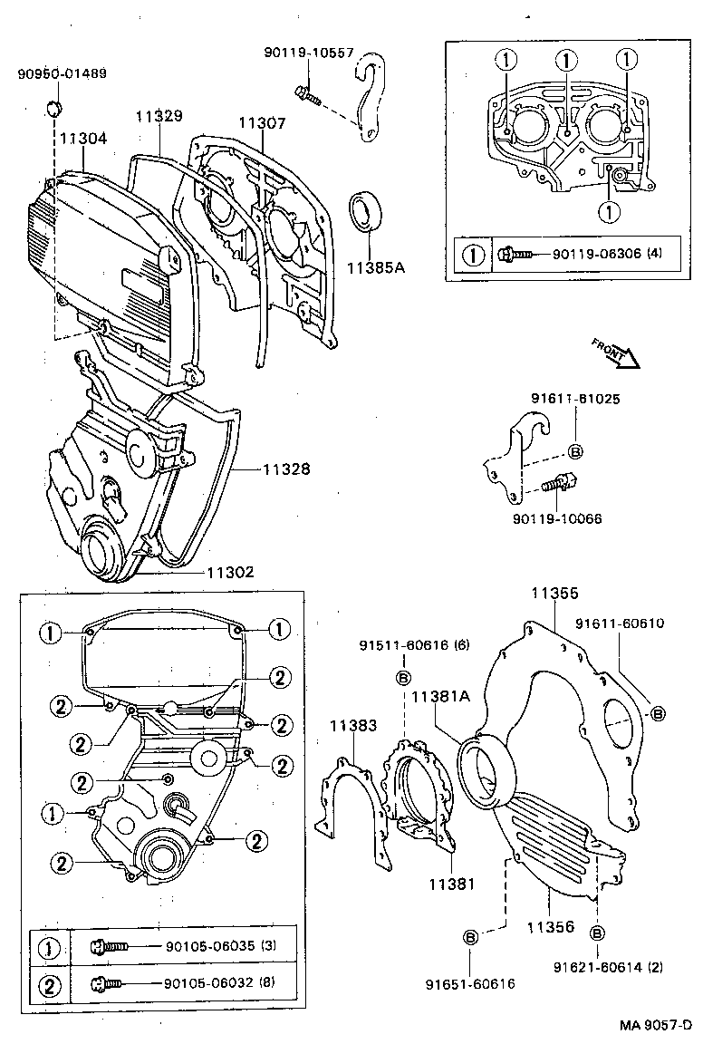 11323-88361 COVER, SUB-ASSY, TIMING BELT, NO.3 product image