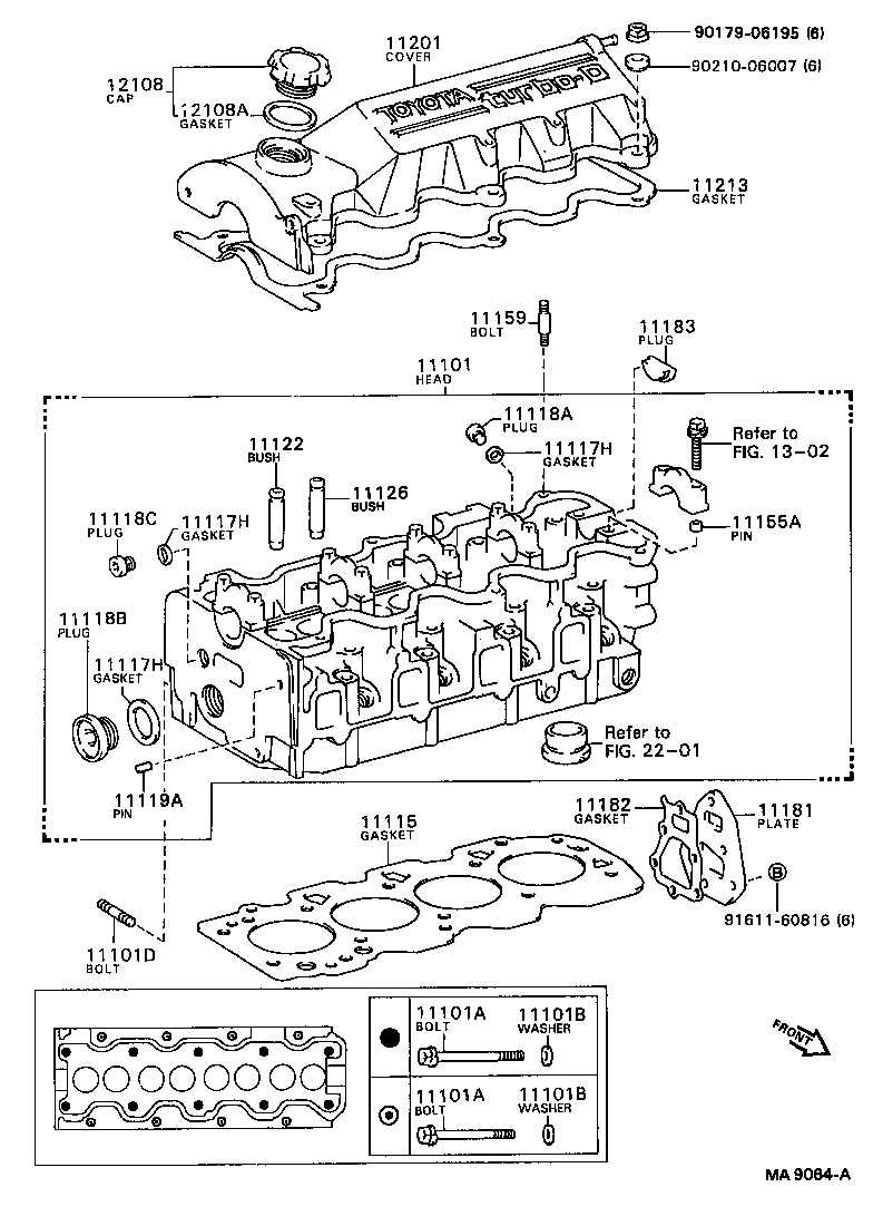 11101-64130 HEAD SUB-ASSY, CYLINDER product image