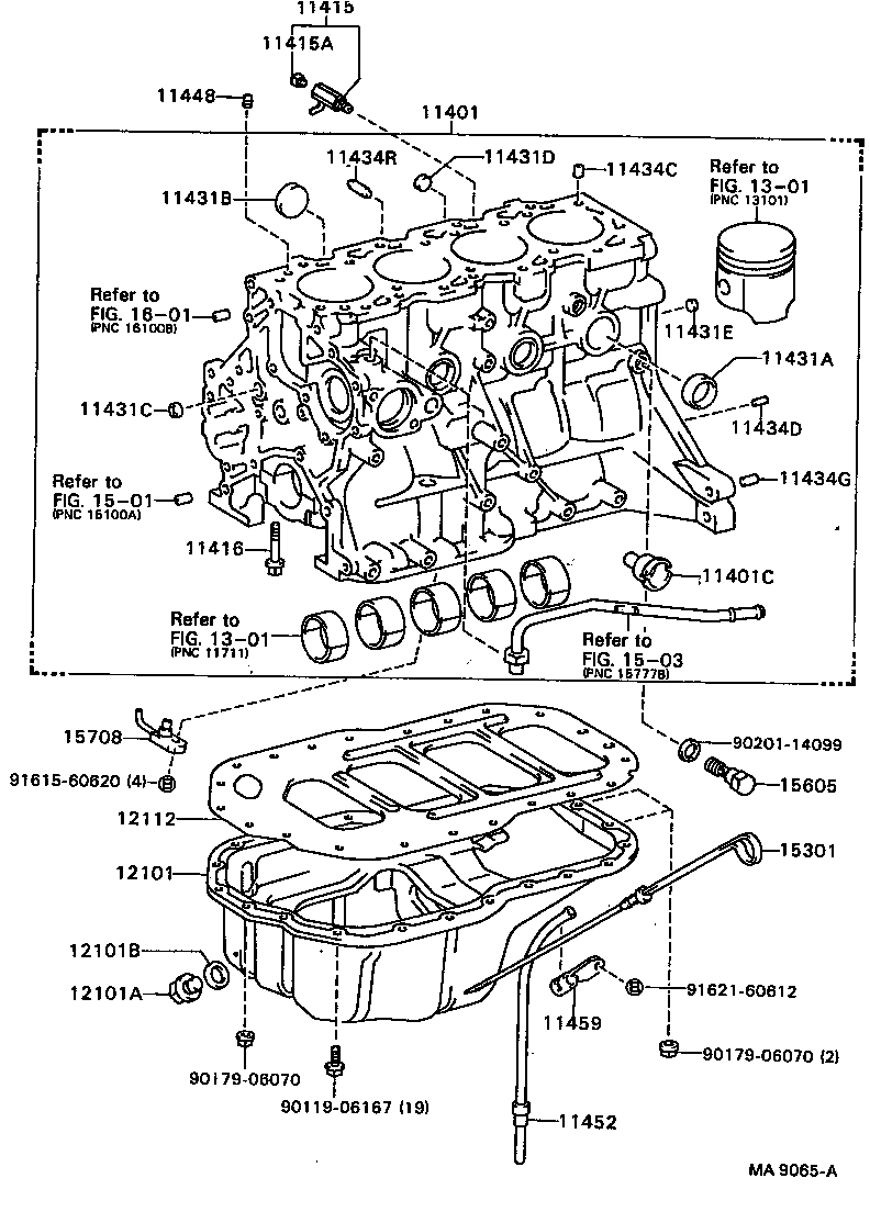 90105-10195 BOLT(FOR CRANKSHAFT BEARING CAP SET) product image