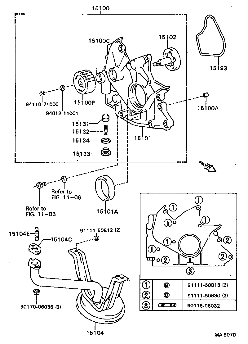 15100-62010 PUMP ASSY, OIL product image