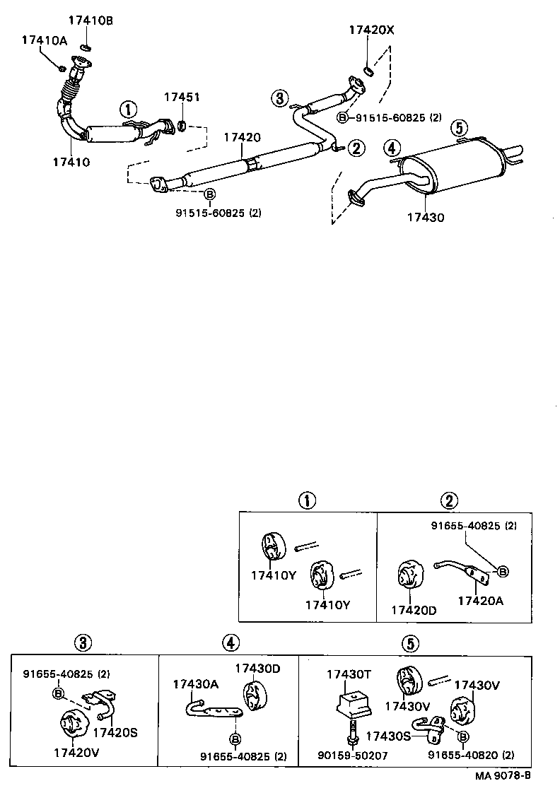 17430-64400 PIPE ASSY, EXHAUST, TAIL product image
