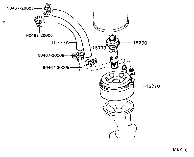90210-18001 GASKET(FOR OIL COOLER) product image