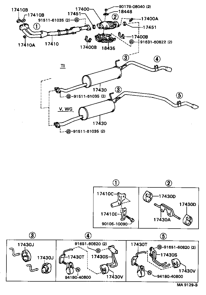 17430-54780 PIPE ASSY, EXHAUST, TAIL product image