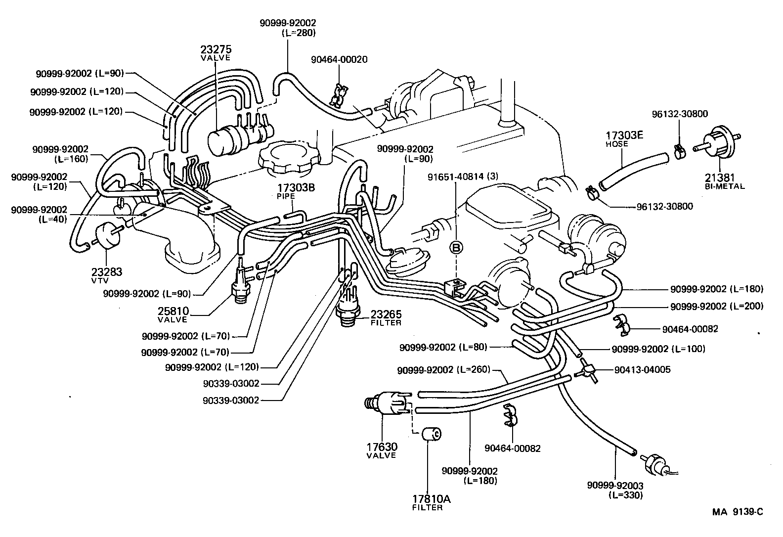 17680-73010 VALVE ASSY, MIXTURE CONTROL product image