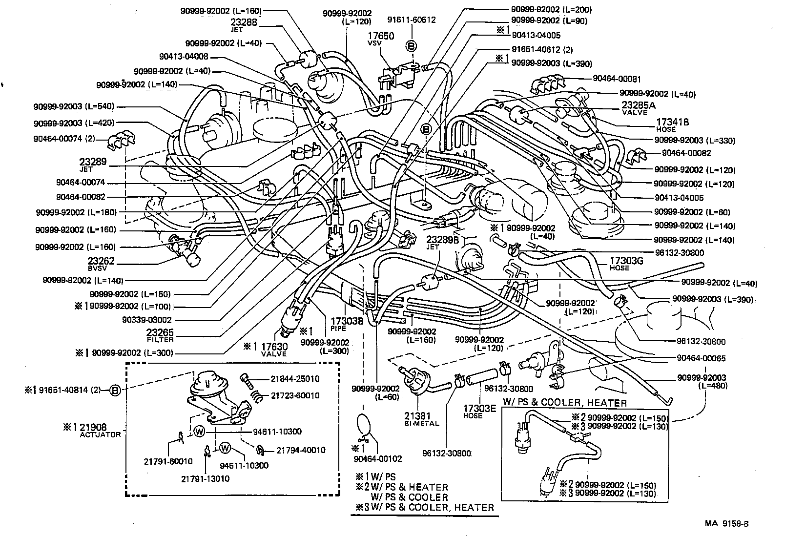 17303-13120 PIPE SUB-ASSY, AIR, NO.1 product image