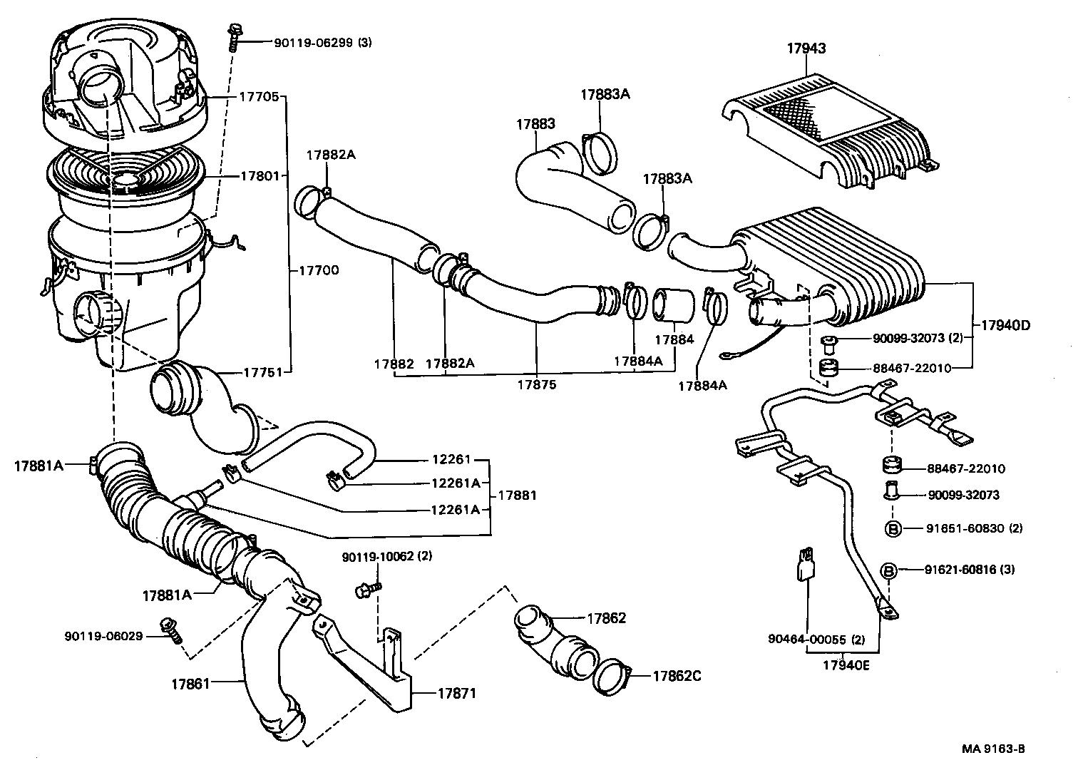 17943-11020 PROTECTOR, INTERCOOLER product image
