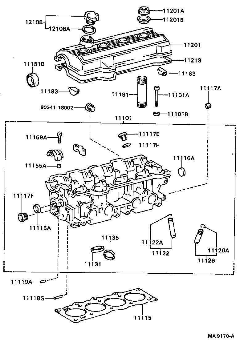 11202-62010 COVER SUB-ASSY, CYLINDER HEAD product image