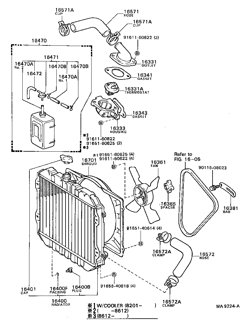 16381-24010 BAR, FAN BELT ADJUSTING product image