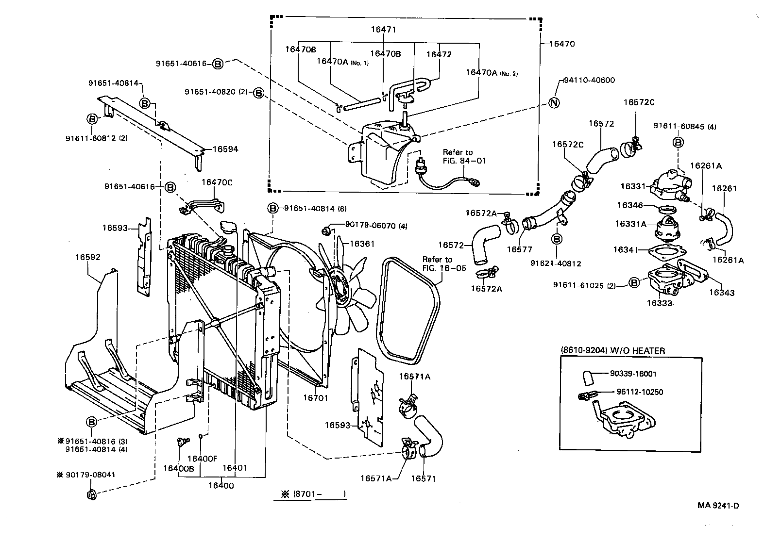 16381-17040 BAR, FAN BELT ADJUSTING product image