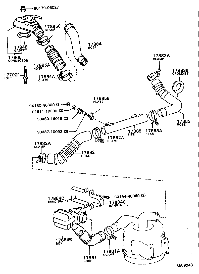 17700-58190 CLEANER ASSY, AIR product image