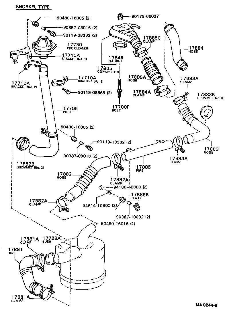 17700-58190 CLEANER ASSY, AIR product image