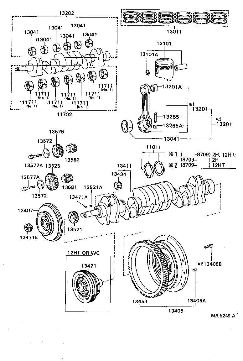 88451-36100 PULLEY, CRANKSHAFT, NO.2 product image