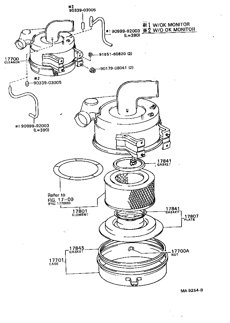17700-58190 CLEANER ASSY, AIR product image