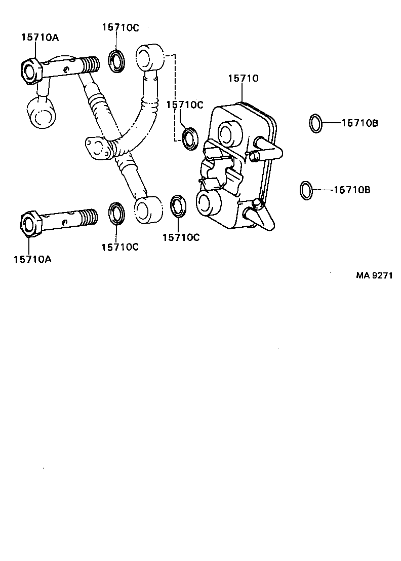 15785-88380 GASKET(FOR OIL COOLER) product image