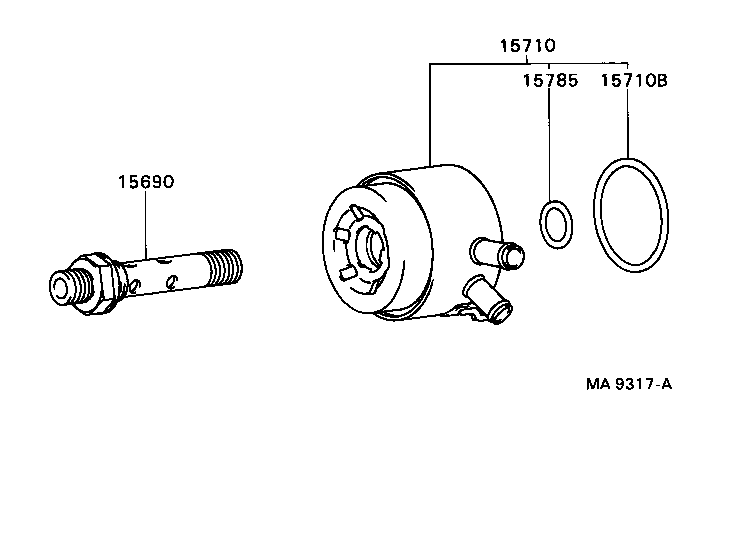 15690-62010 VALVE ASSY, OIL COOLER RELIEF product image