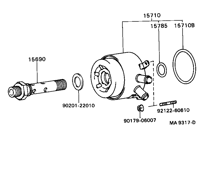 15781-15020 BRACKET, OIL COOLER, NO.1 product image