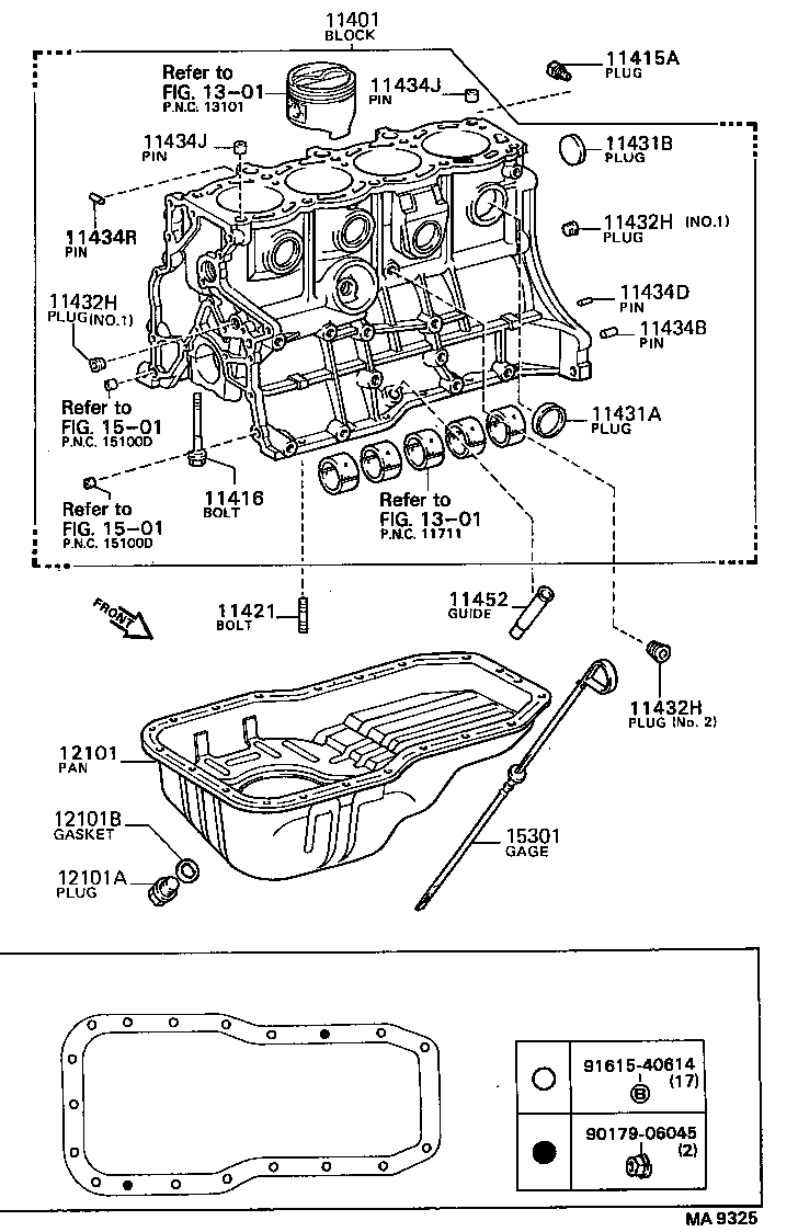 90105-10195 BOLT(FOR CRANKSHAFT BEARING CAP SET) product image
