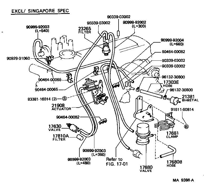 17680-73010 VALVE ASSY, MIXTURE CONTROL product image