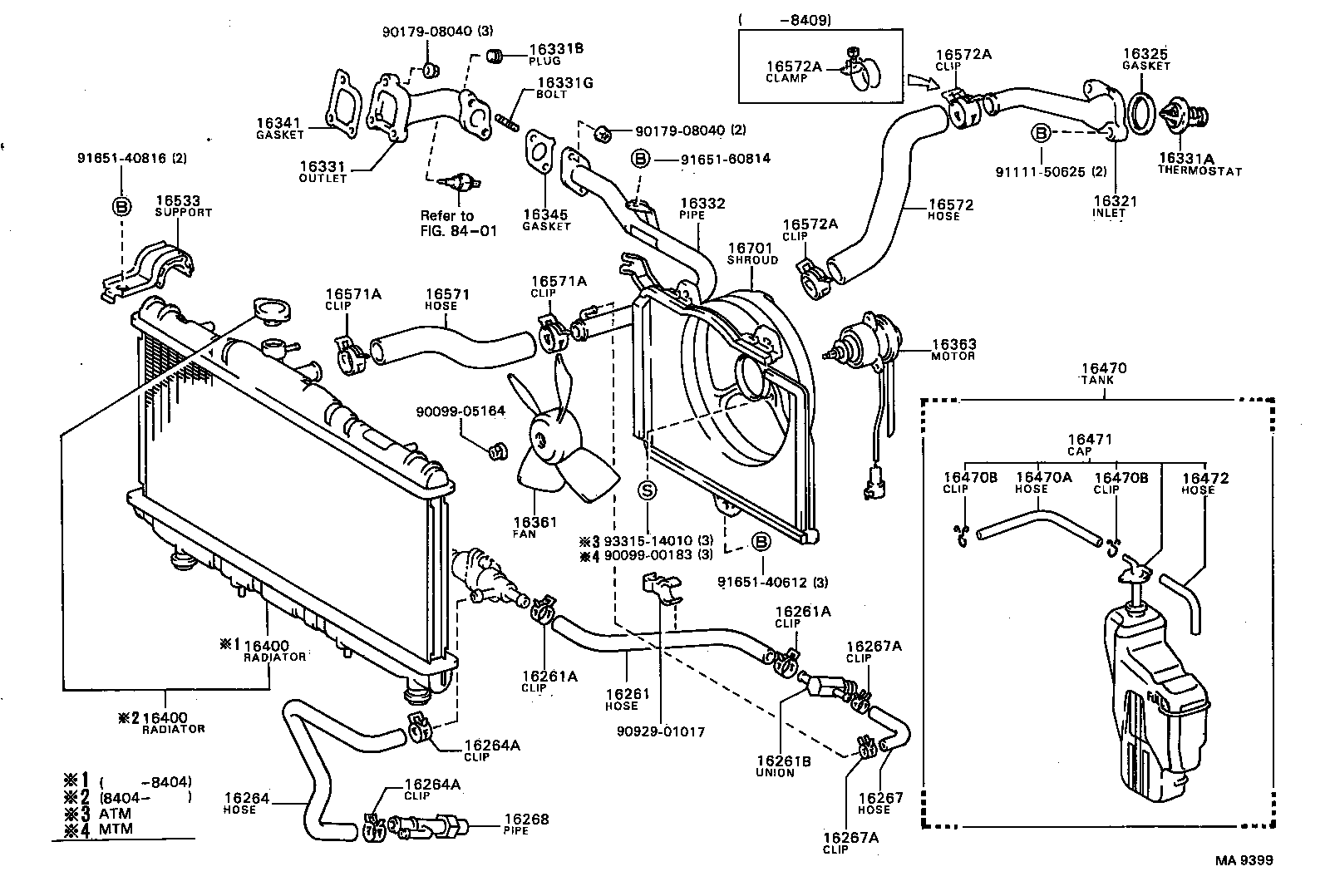 16711-64080 SHROUD SUB-ASSY, FAN product image