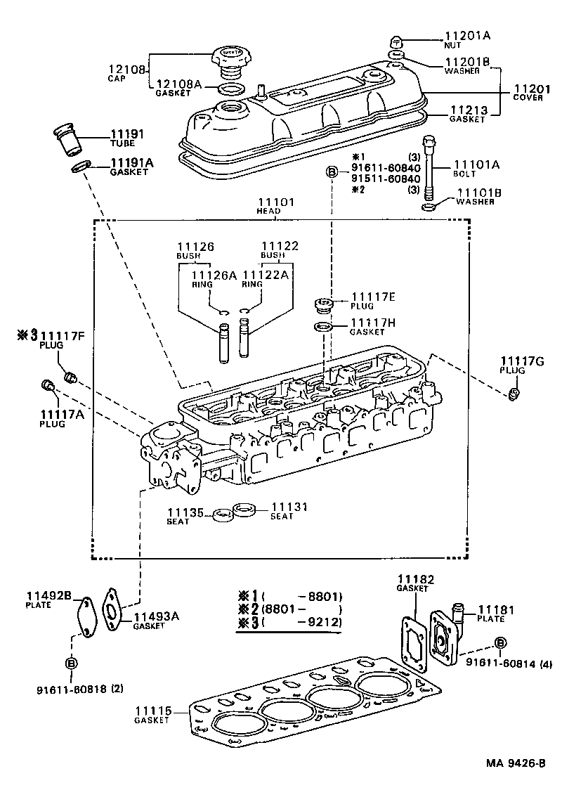 11115-71011 GASKET, CYLINDER HEAD product image